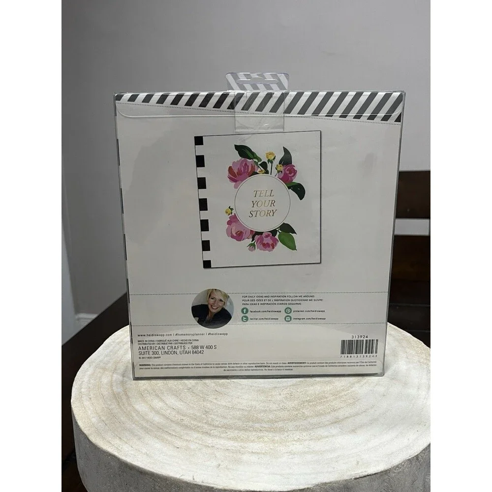 NEW Heidi Swapp Memory Planner Storage Binder 3 Ring Floral Fresh Start Scrapboo